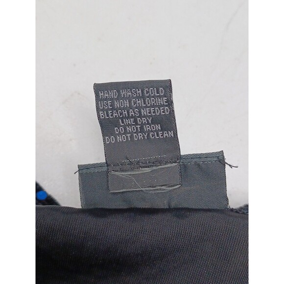 Notations sleeveless top blouse sequined embellished black blue shimmer XL - Picture 10 of 10